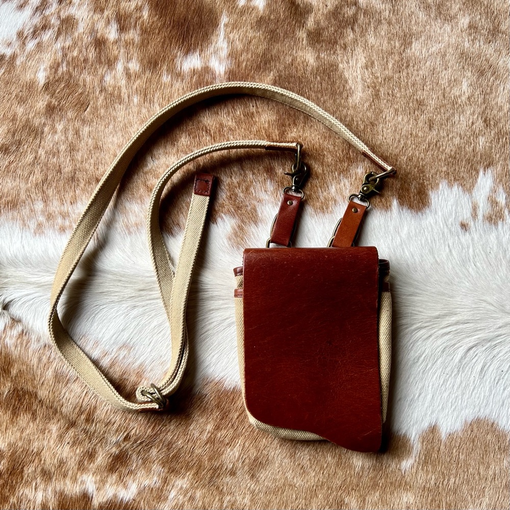 Bed Stu leather and canvas Crossbody Bag
